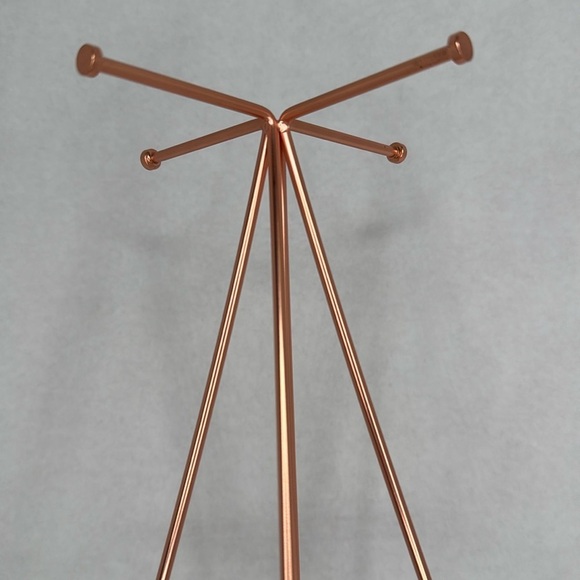 Rose Gold and burlap Jewelry Stand - Picture 3 of 6